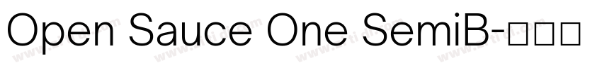Open Sauce One SemiB字体转换